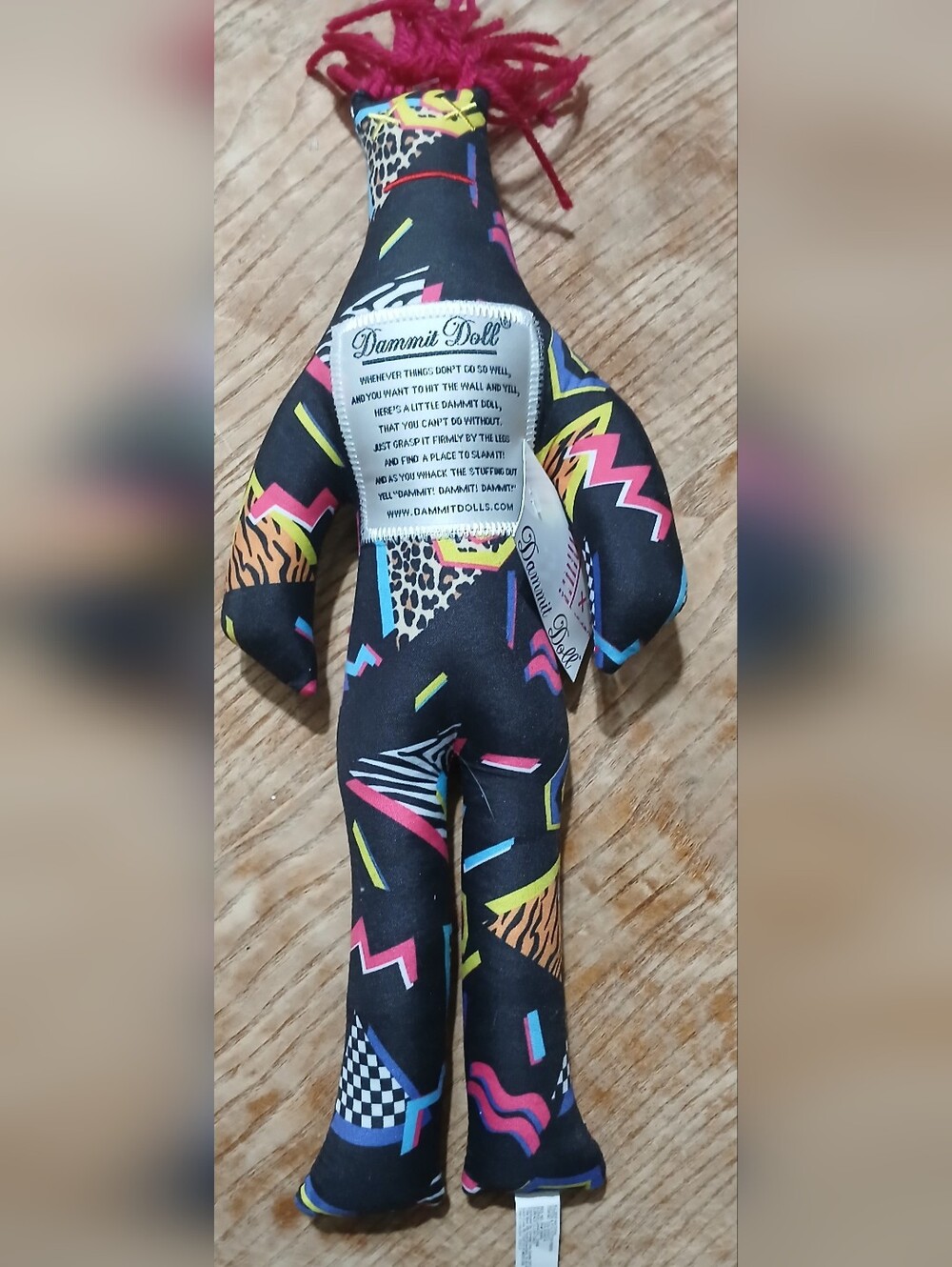 NWT! Dammit Doll Cute Gift Black Background Frustration And Anger Release